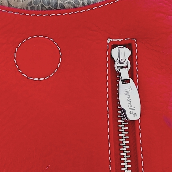 Tignanello Red Leather Small Crossbody Bag - Picture 4 of 8